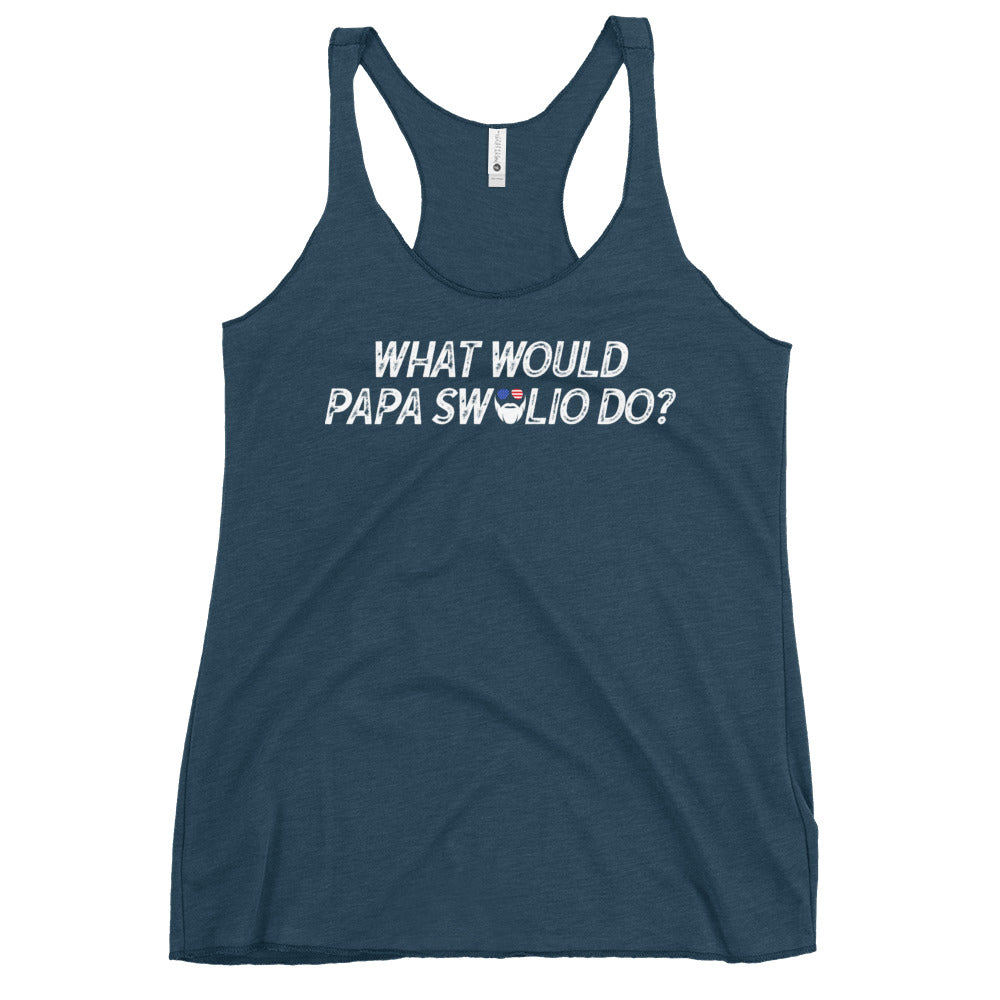 What Would Papa Swolio Do? Women's Racerback Tank