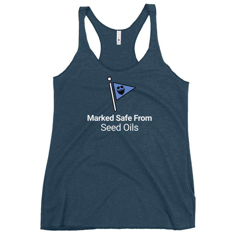 Marked Safe From Seed Oils Women's Racerback Tank