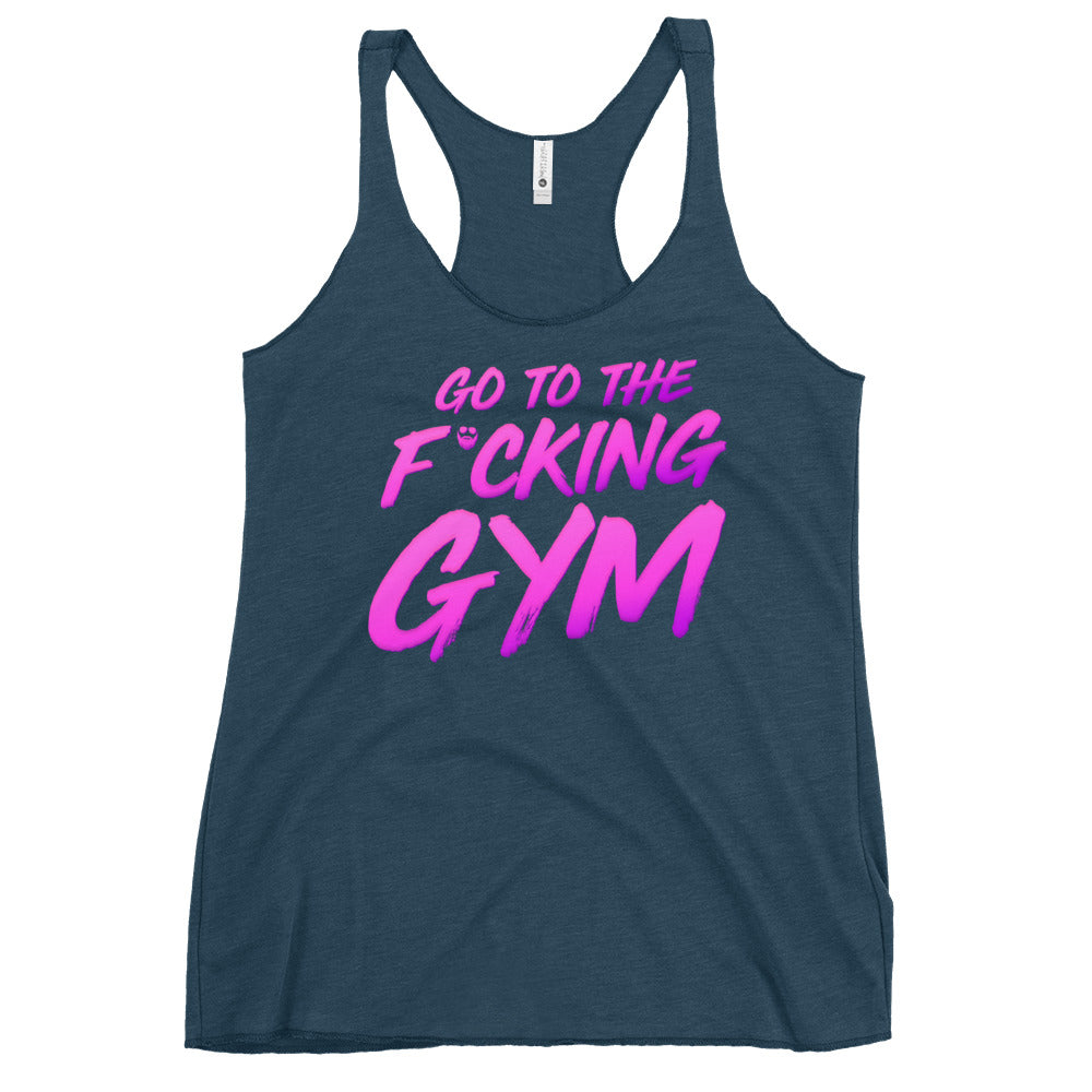Go To The F*cking Gym Magenta Women's Racerback Tank