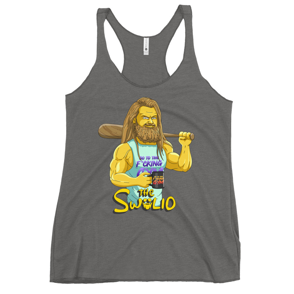The Swolio (The Simpsons) Women's Racerback Tank