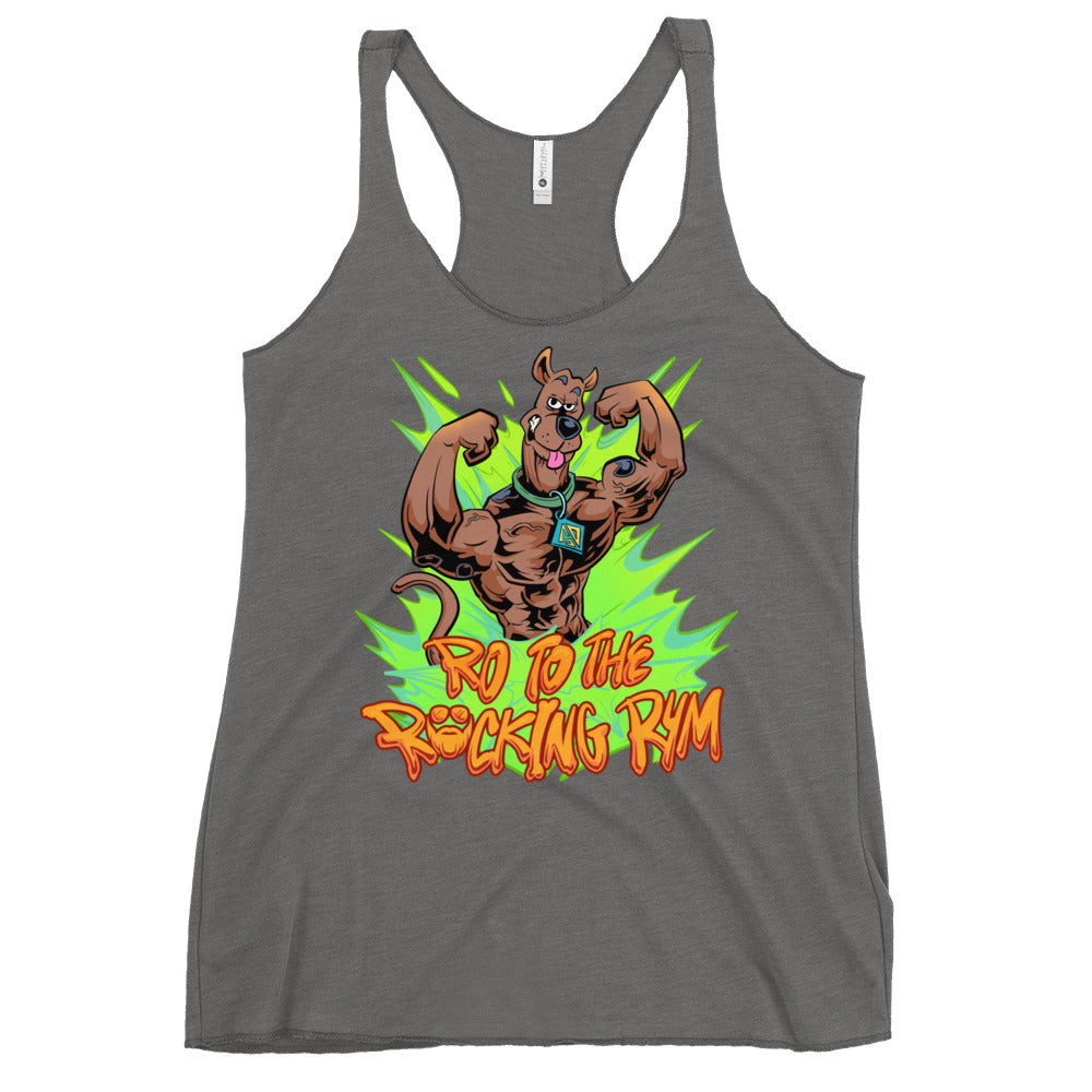 Scooby Go To The F*cking Gym Women's Racerback Tank