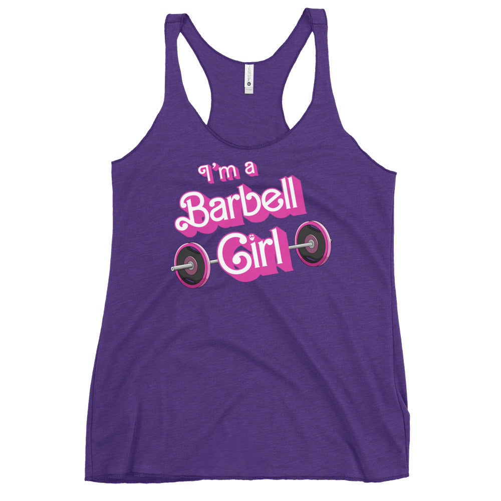 I'm a Barbell Girl Women's Racerback Tank