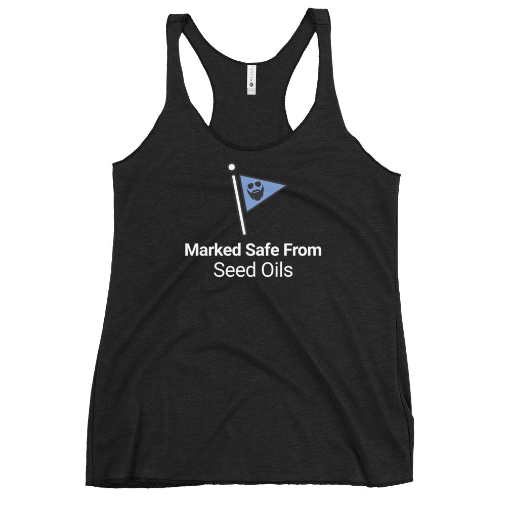 Marked Safe From Seed Oils Women's Racerback Tank