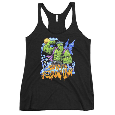 Frankenstein Go To The F*cking Gym Women's Racerback Tank