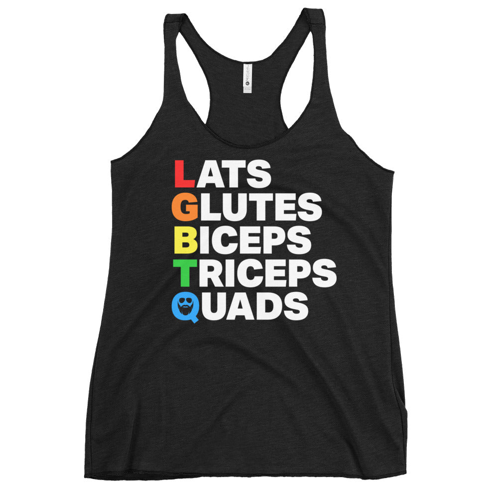 Muscle Alphabet Women's Racerback Tank