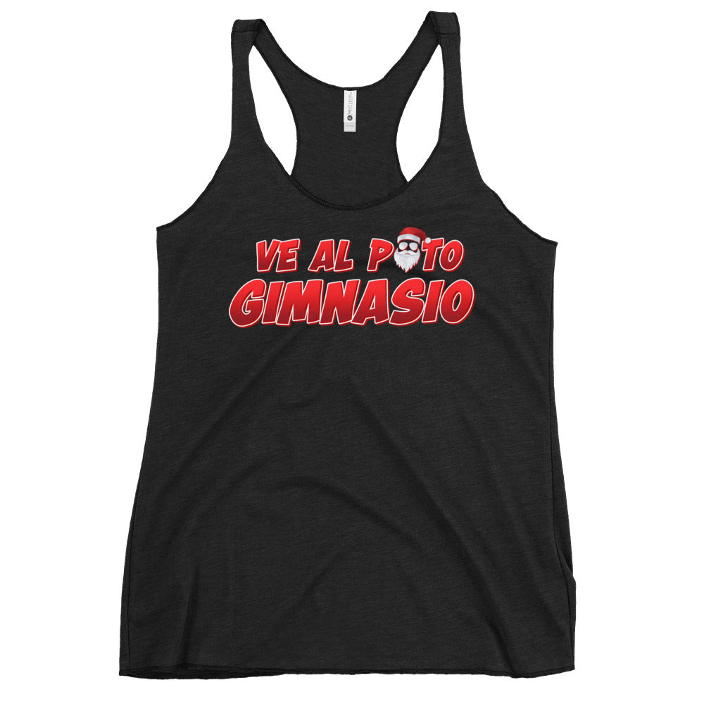 Ve Al Puto Gimnasio Papa Noel Women's Racerback Tank