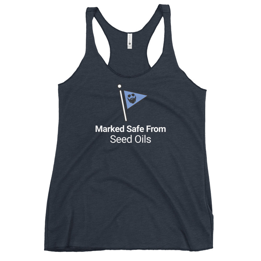 Marked Safe From Seed Oils Women's Racerback Tank
