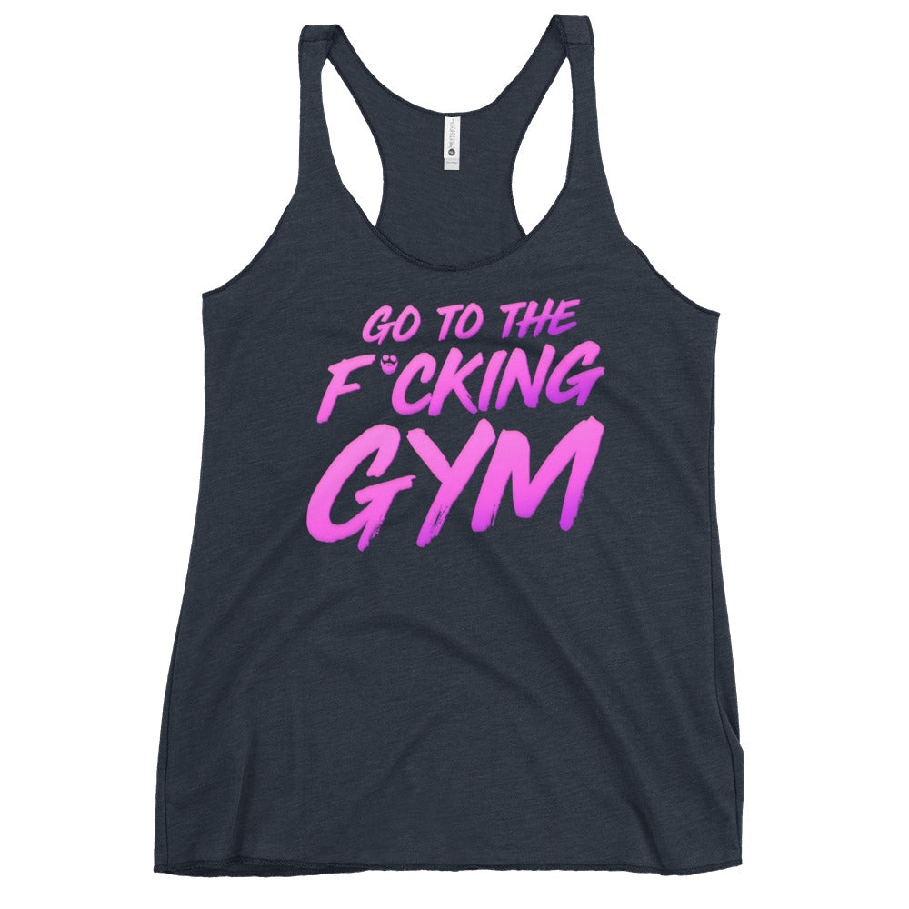 Go To The F*cking Gym Magenta Women's Racerback Tank