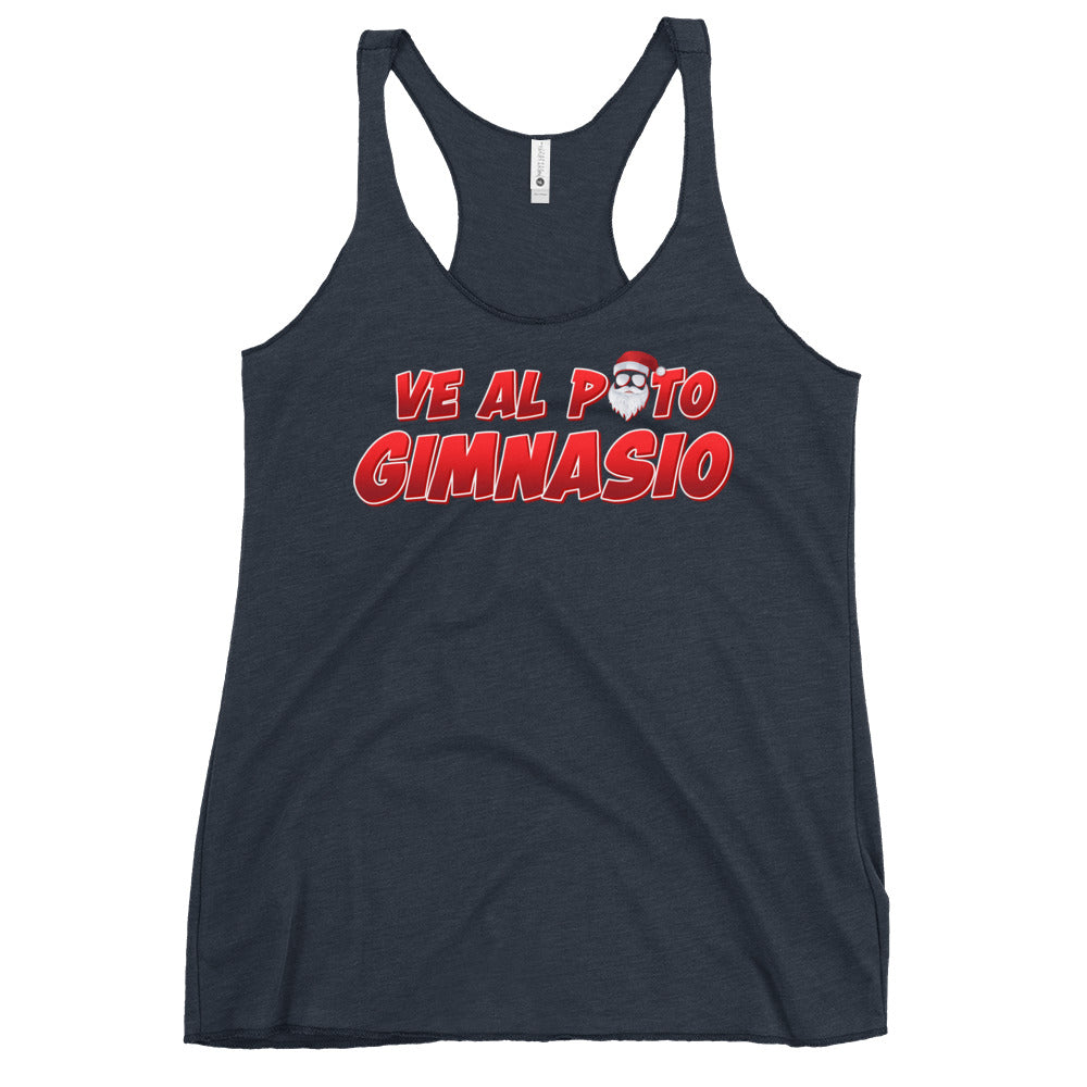 Ve Al Puto Gimnasio Papa Noel Women's Racerback Tank