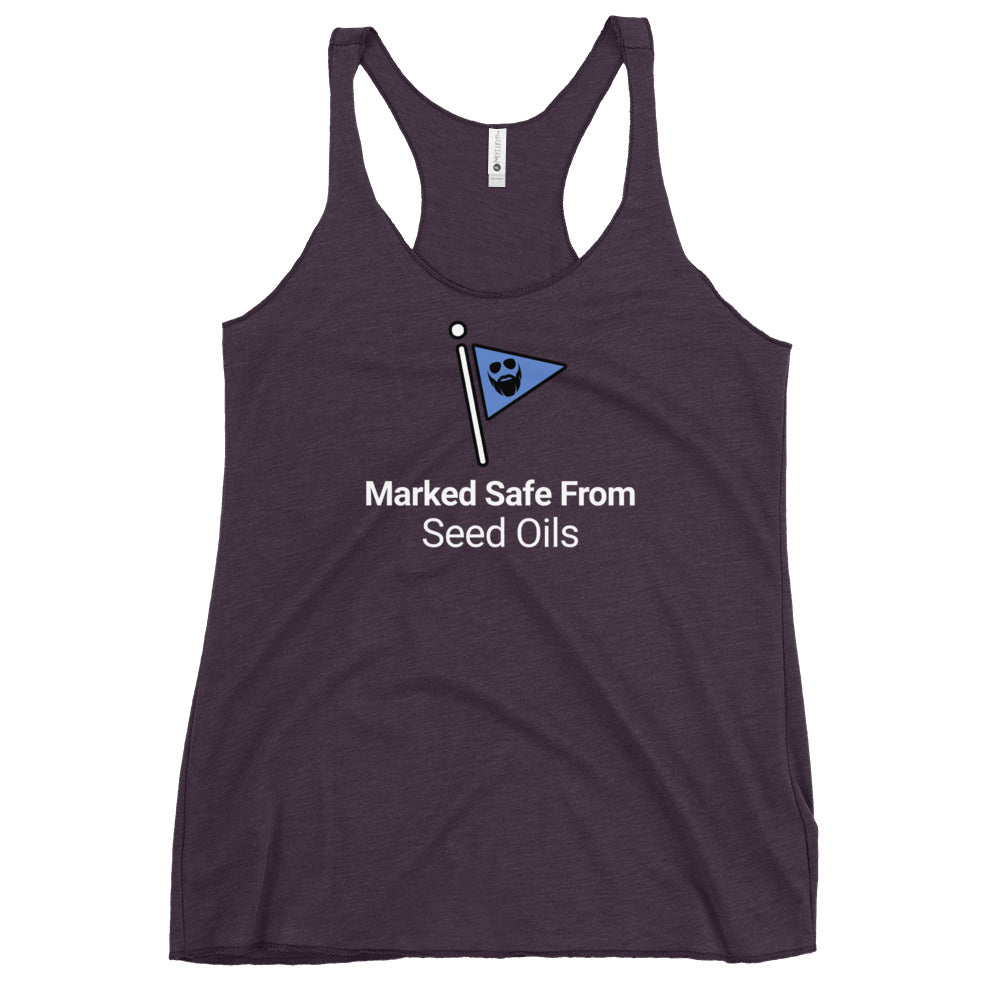Marked Safe From Seed Oils Women's Racerback Tank