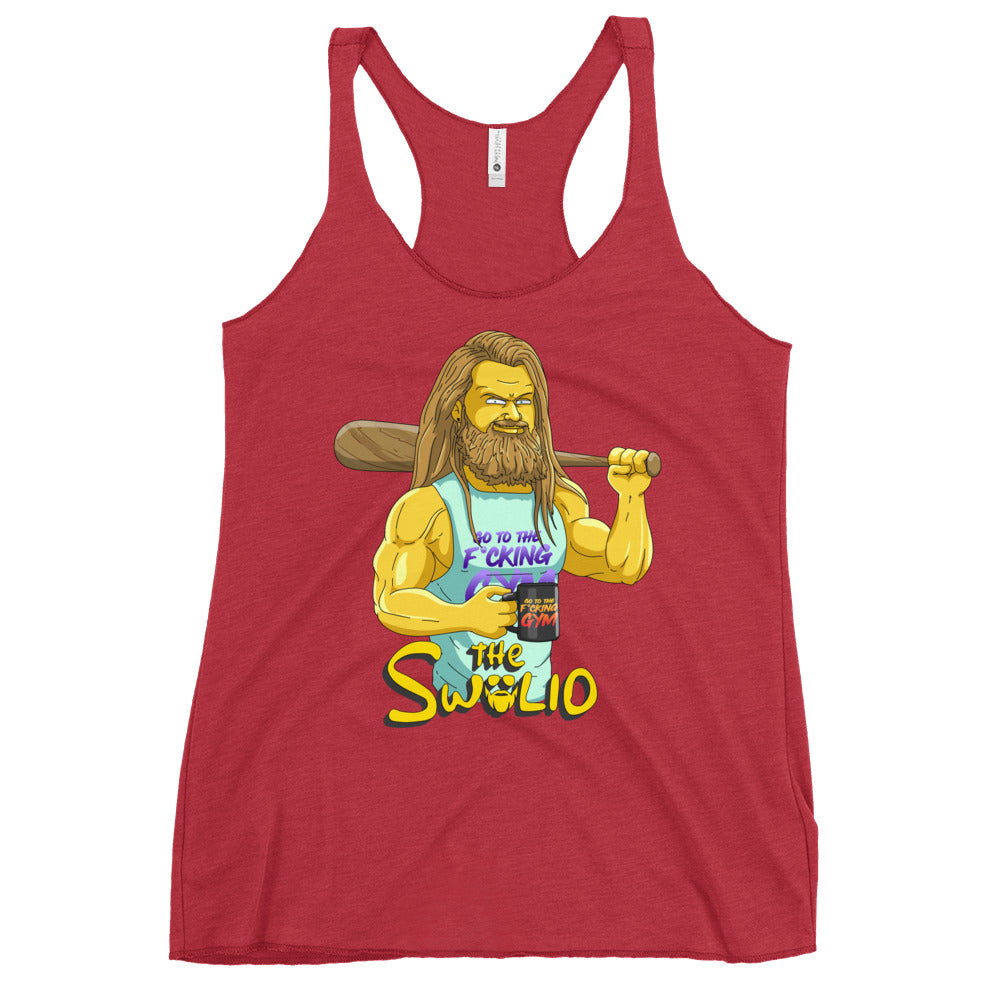 The Swolio (The Simpsons) Women's Racerback Tank