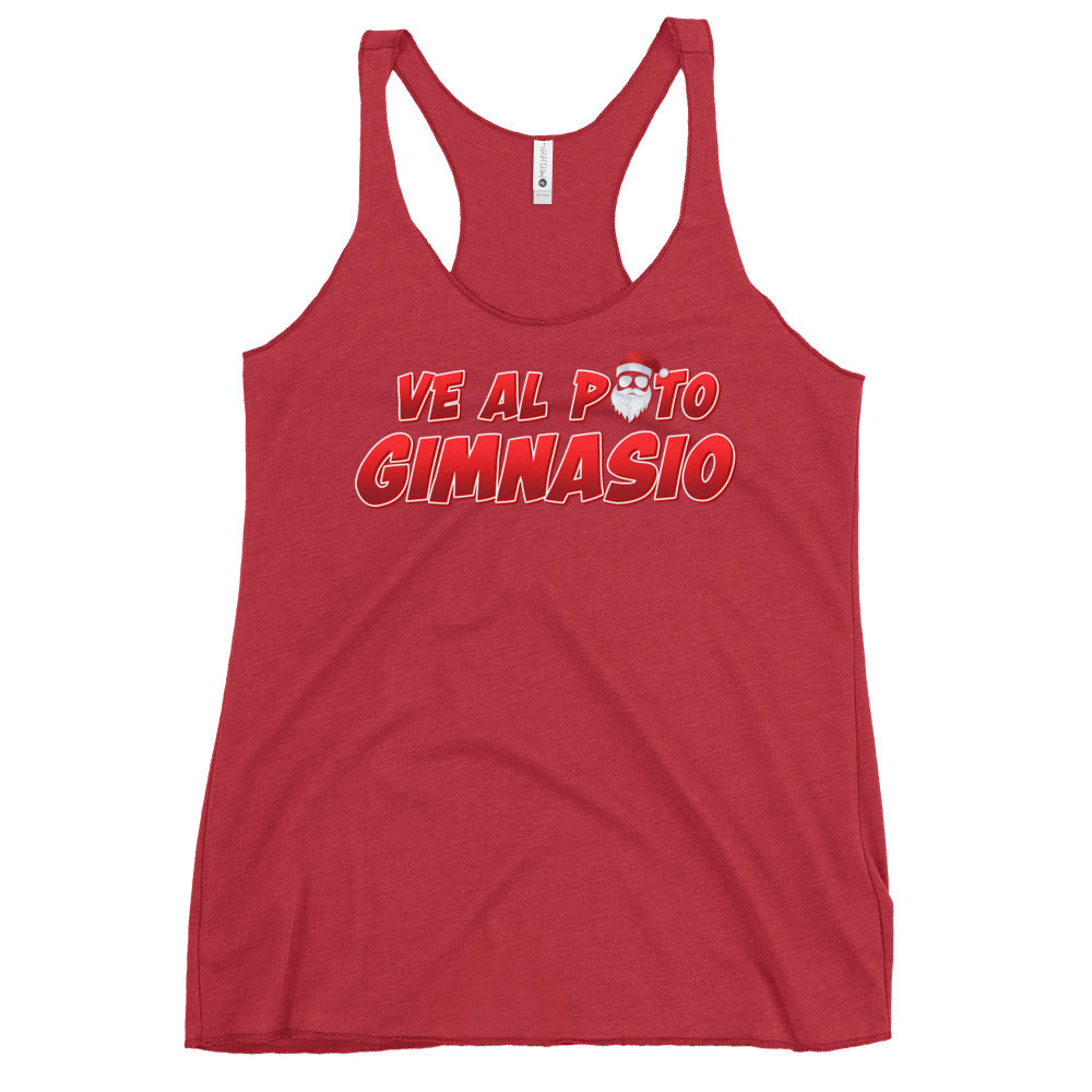 Ve Al Puto Gimnasio Papa Noel Women's Racerback Tank