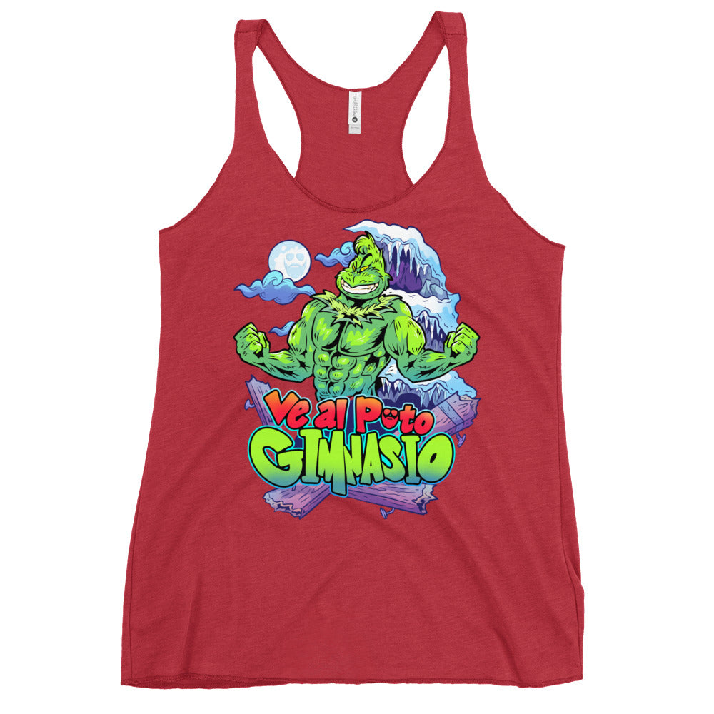 Ve Al Puto Gimnasio Grinch Women's Racerback Tank