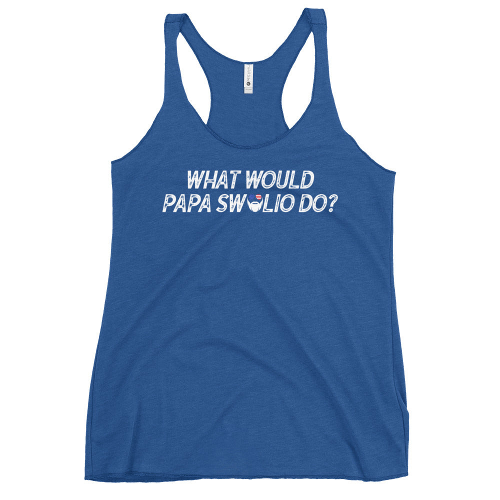 What Would Papa Swolio Do? Women's Racerback Tank