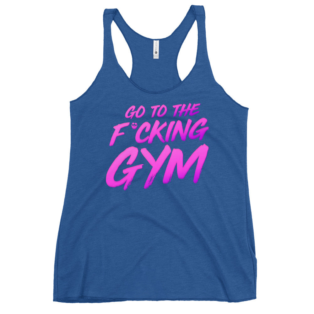 Go To The F*cking Gym Magenta Women's Racerback Tank