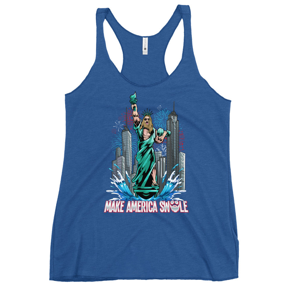 Make America Swole (Image) Women's Racerback Tank