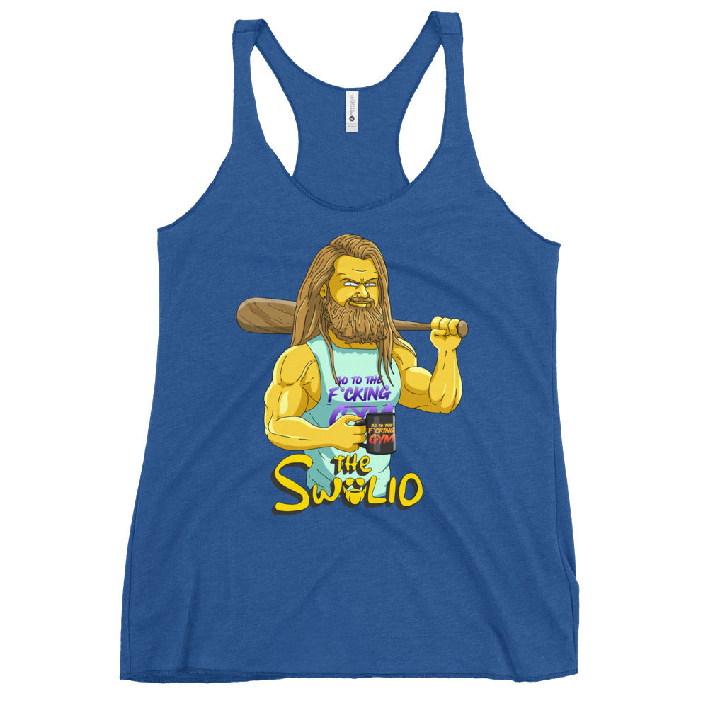 The Swolio (The Simpsons) Women's Racerback Tank