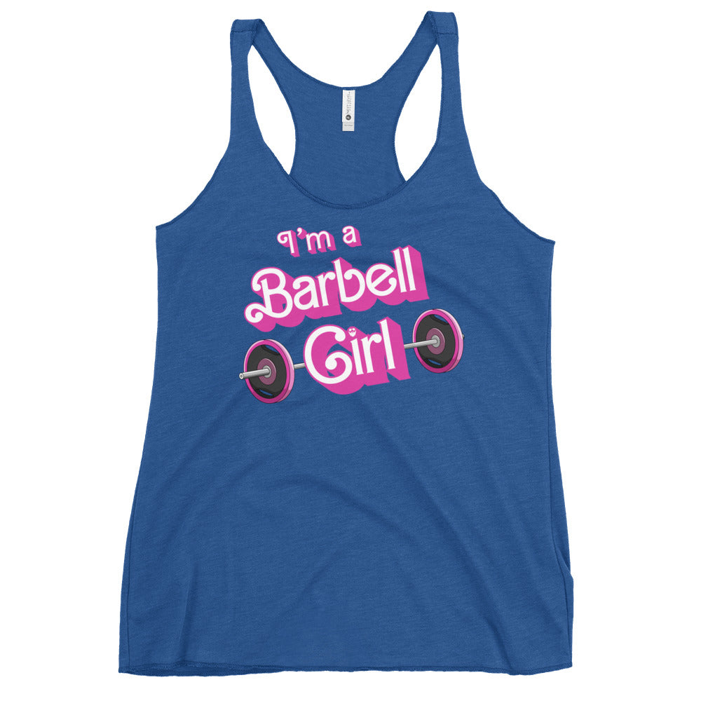 I'm a Barbell Girl Women's Racerback Tank