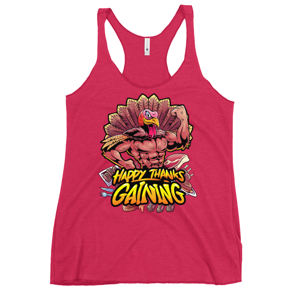 Thanks Gaining Women's Racerback Tank