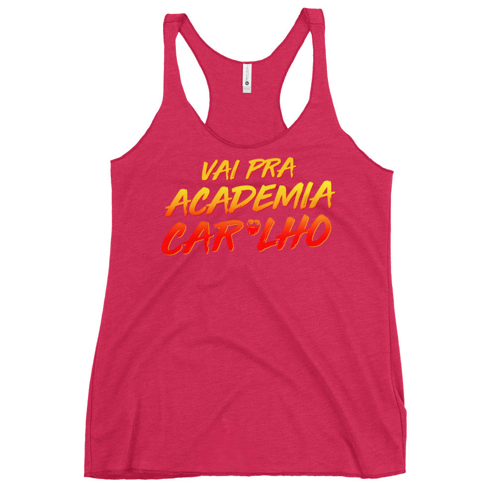 Vai Pra Academia Caralho Women's Racerback Tank