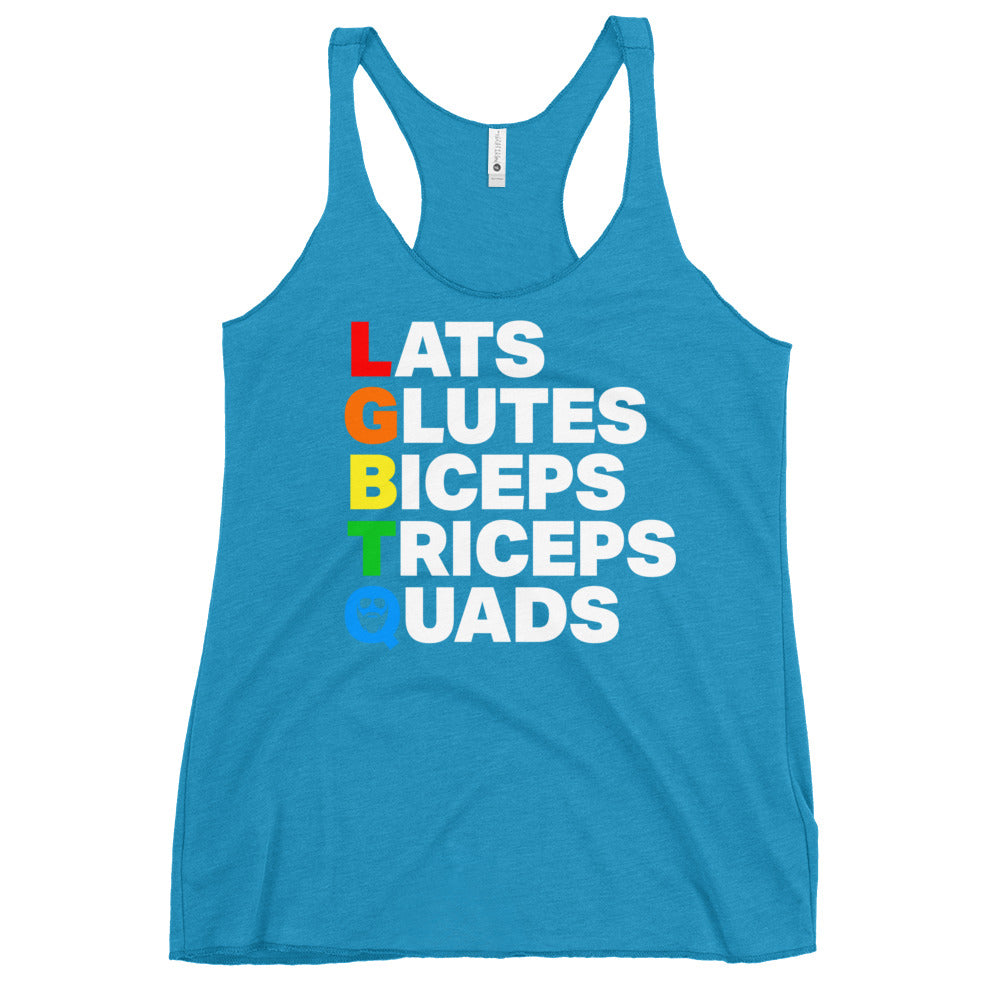 Muscle Alphabet Women's Racerback Tank