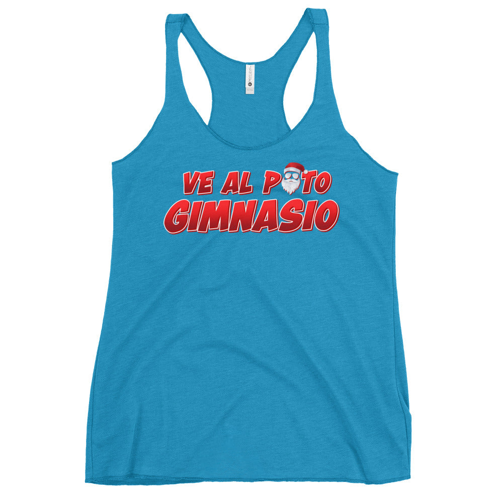 Ve Al Puto Gimnasio Papa Noel Women's Racerback Tank