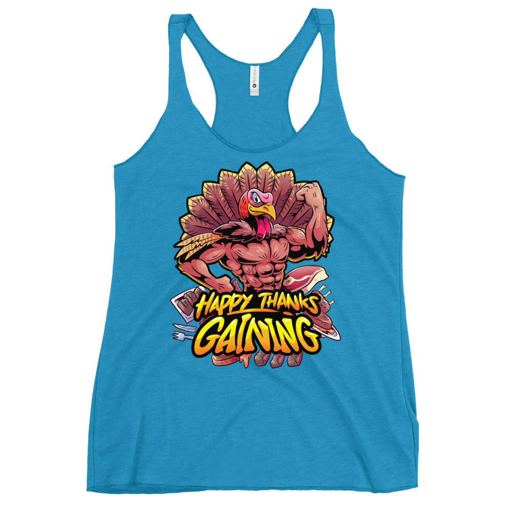 Thanks Gaining Women's Racerback Tank