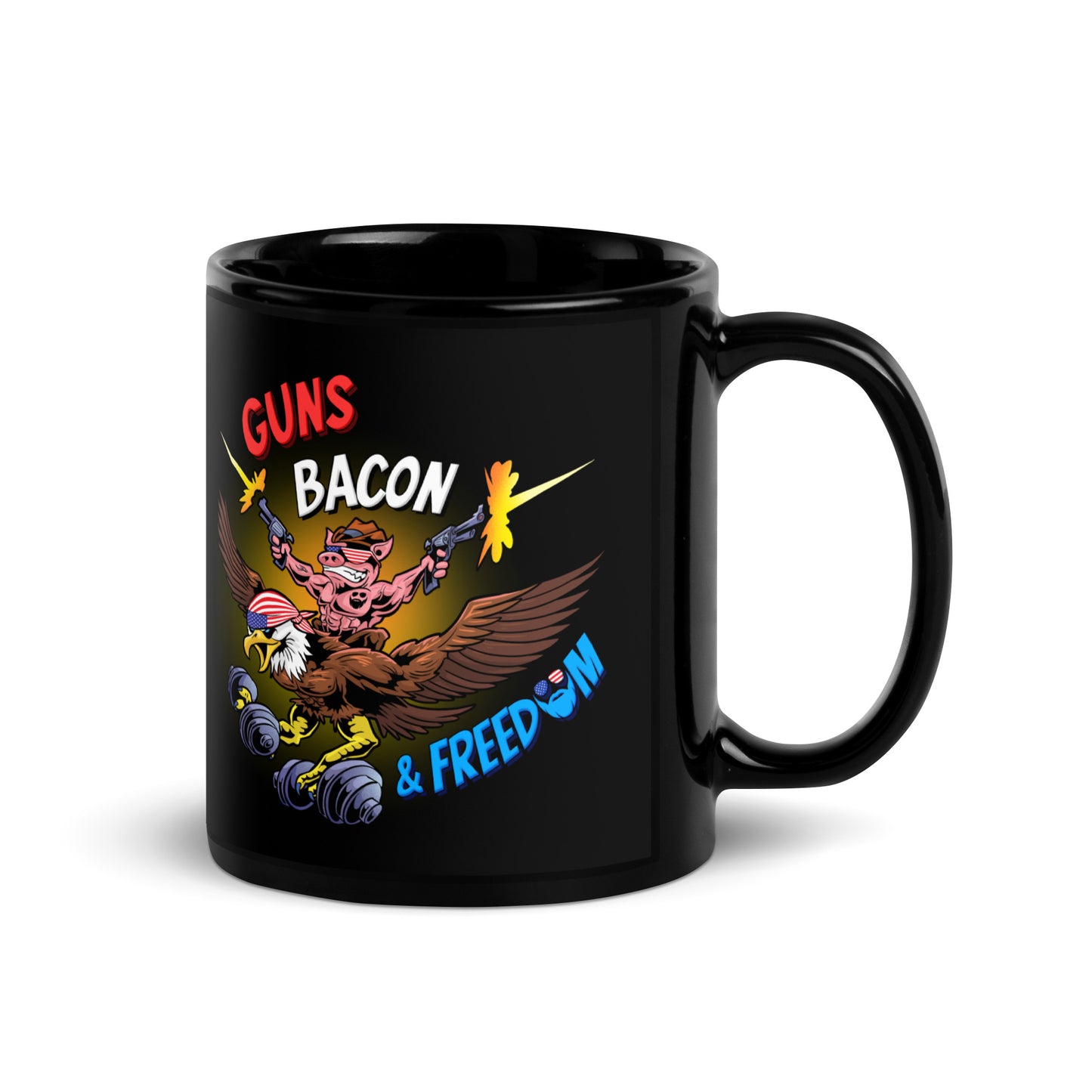 Guns, Bacon & Freedom (Image) Mug