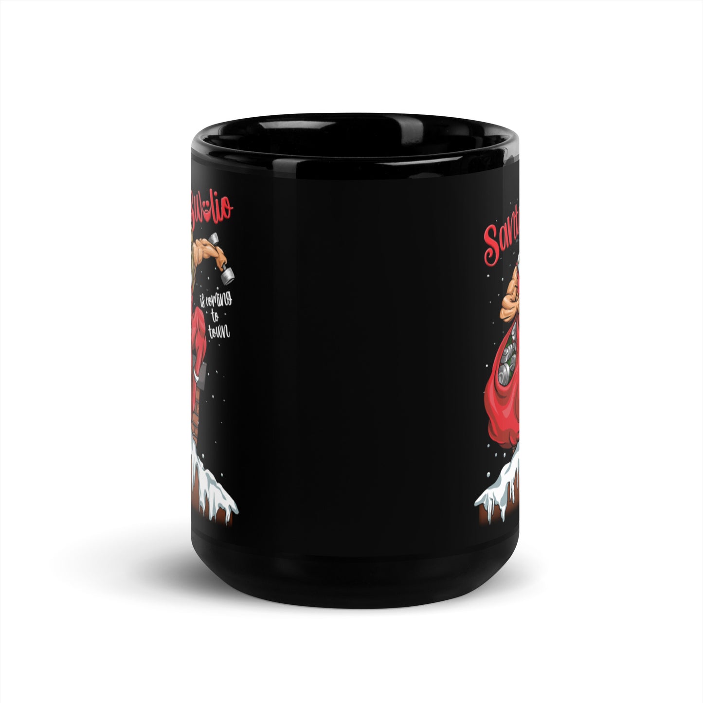Santa Swolio Is Coming To Town Mug