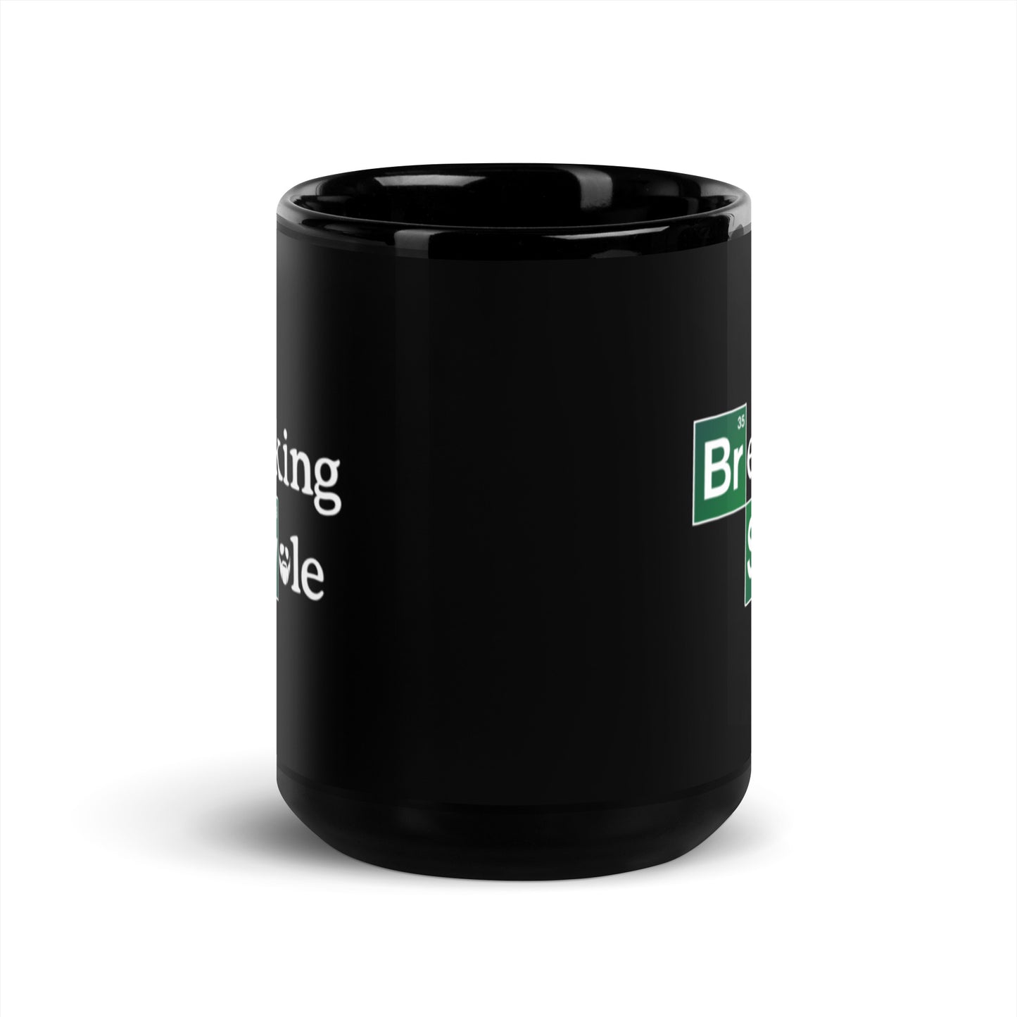 Breaking Swole Black Mug