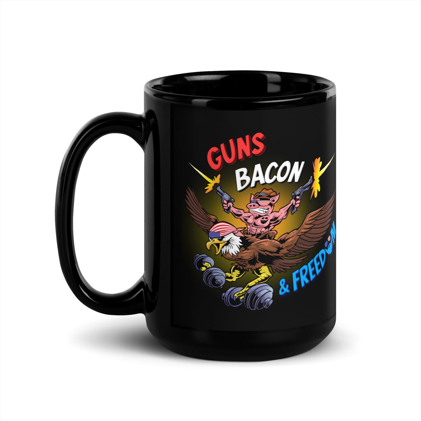 Guns, Bacon & Freedom (Image) Mug