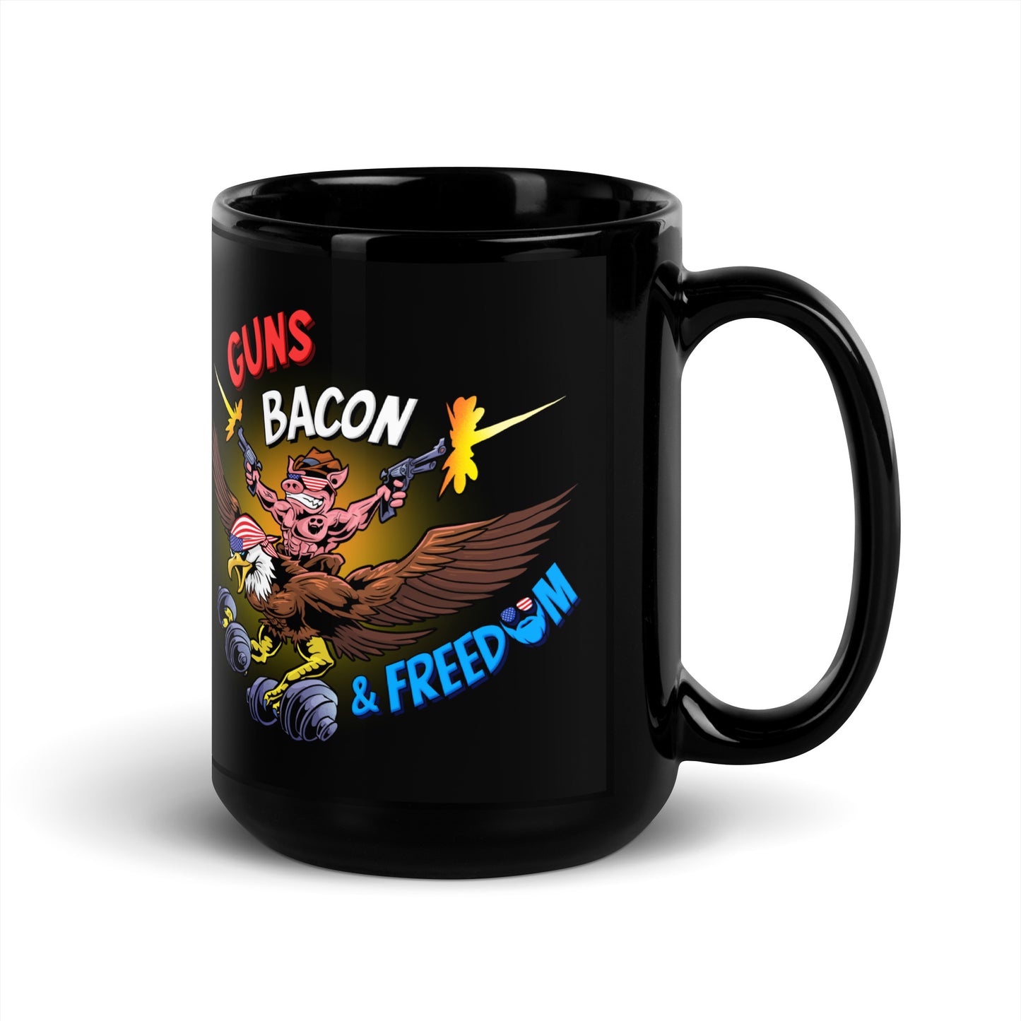 Guns, Bacon & Freedom (Image) Mug