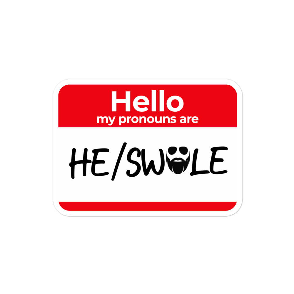 He/Swole Sticker