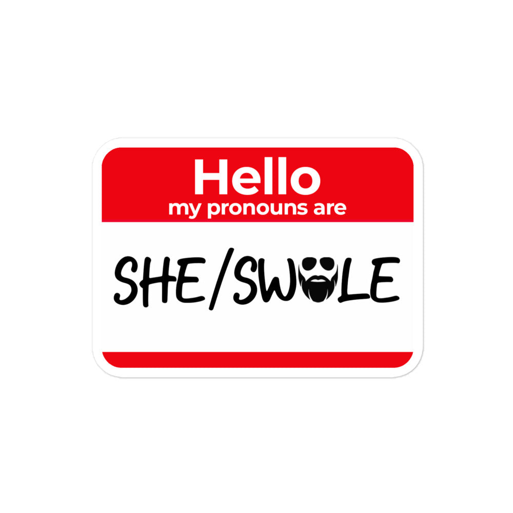 She/Swole Stickers