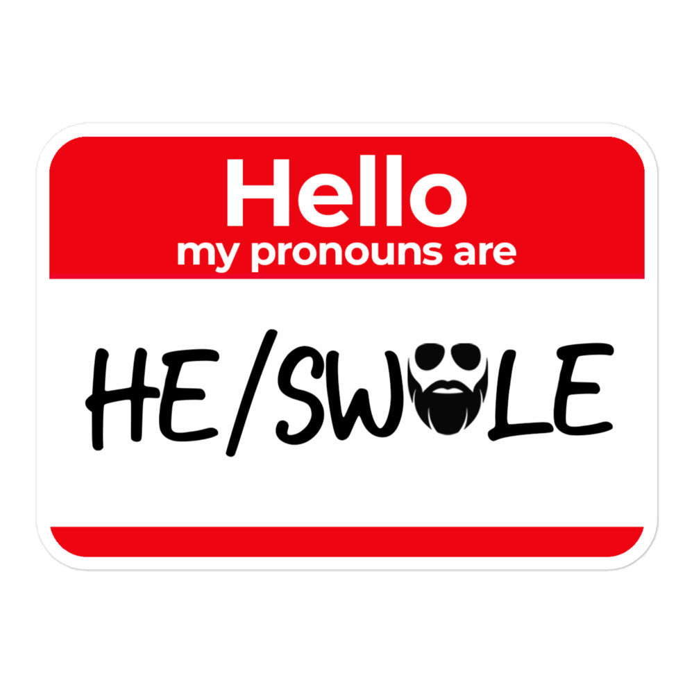 He/Swole Sticker