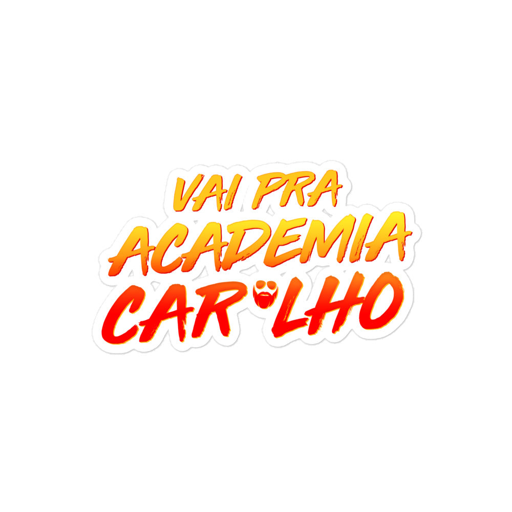 Vai Pra Academia Caralho Sticker