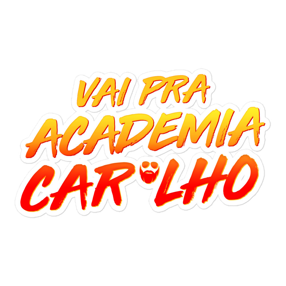Vai Pra Academia Caralho Sticker