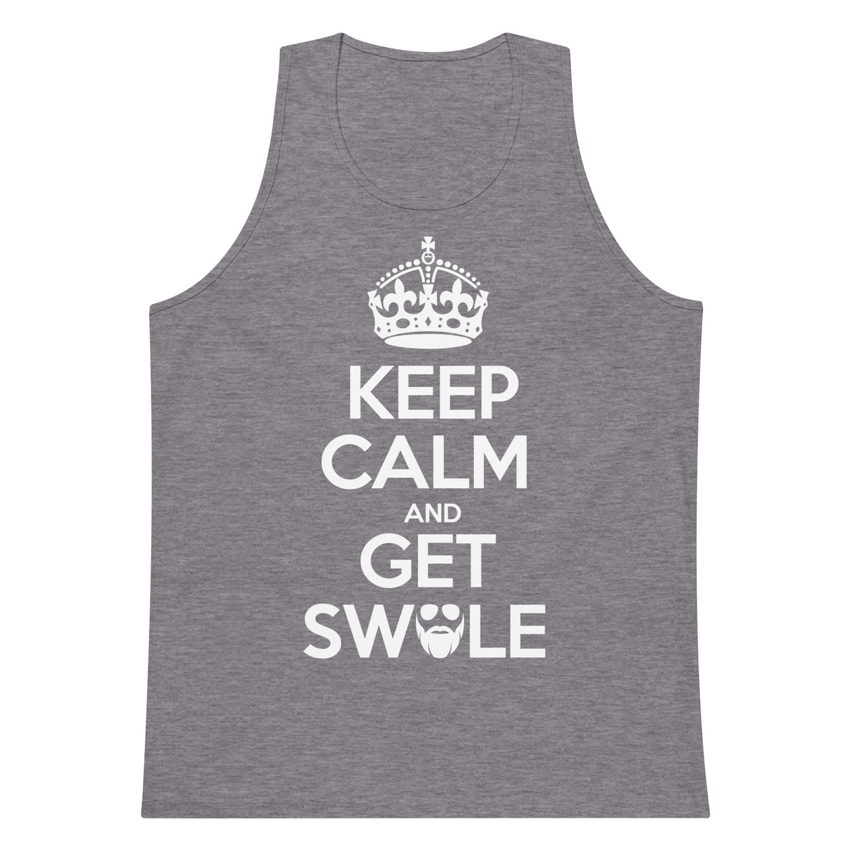 Keep Calm And Get Swole Men’s Premium Tank Top
