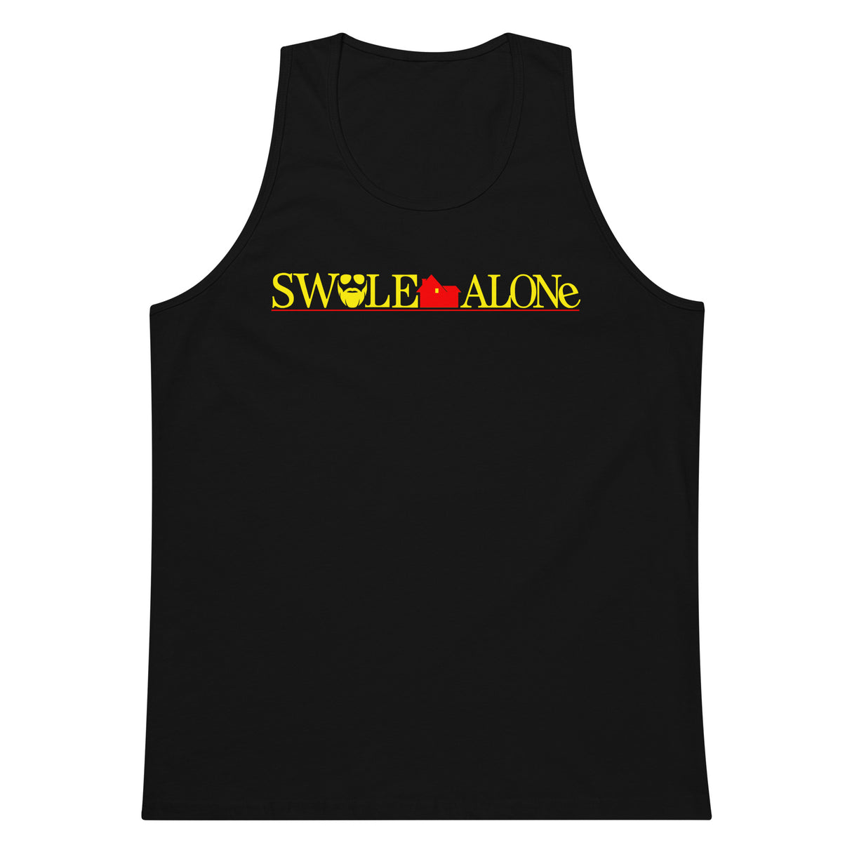 Swole Alone (Logo) Premium Tank Top
