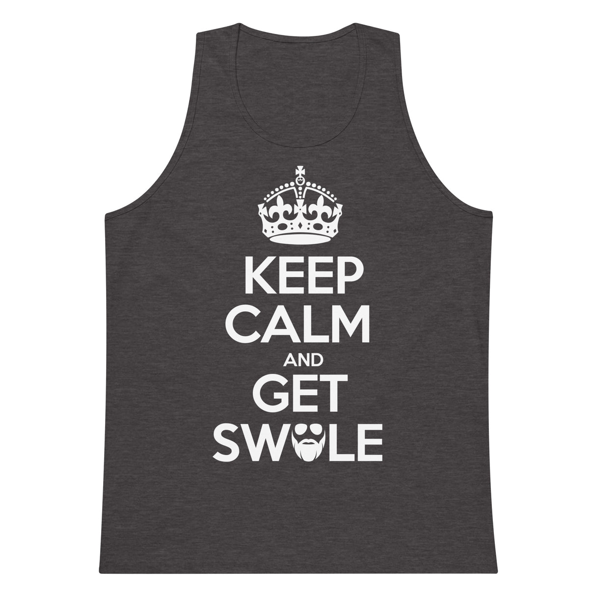 Keep Calm And Get Swole Men’s Premium Tank Top