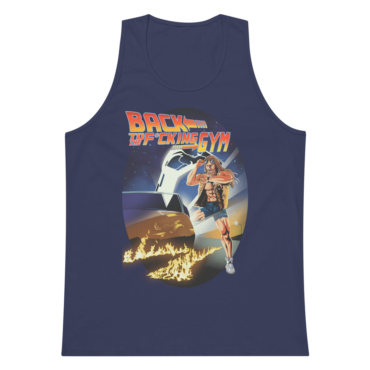 Back To The F*cking Gym (Image) Men’s Premium Tank Top