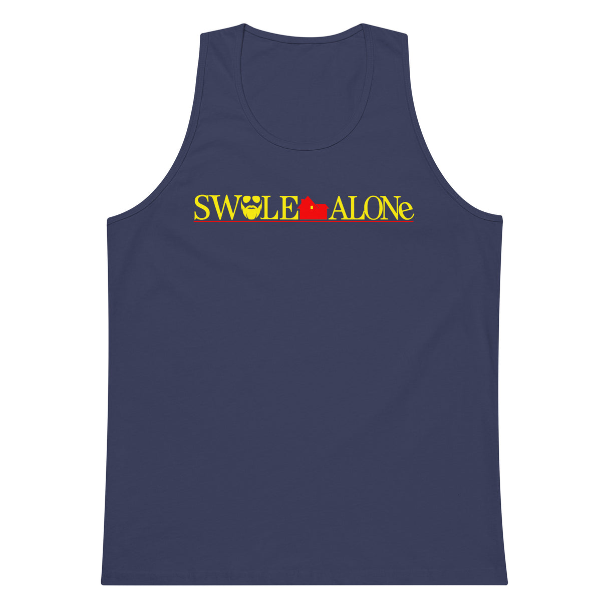 Swole Alone (Logo) Premium Tank Top
