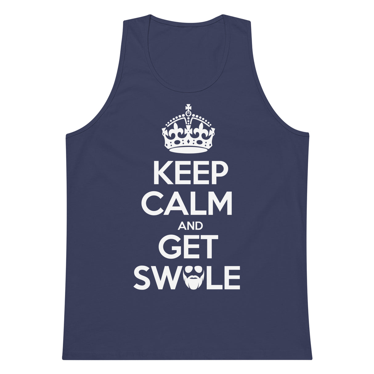 Keep Calm And Get Swole Men’s Premium Tank Top