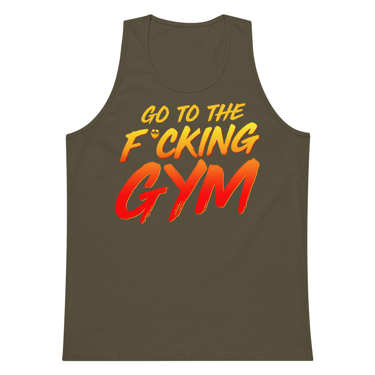 Go To The F*cking Gym Premium Tank Top – Papa Swolio