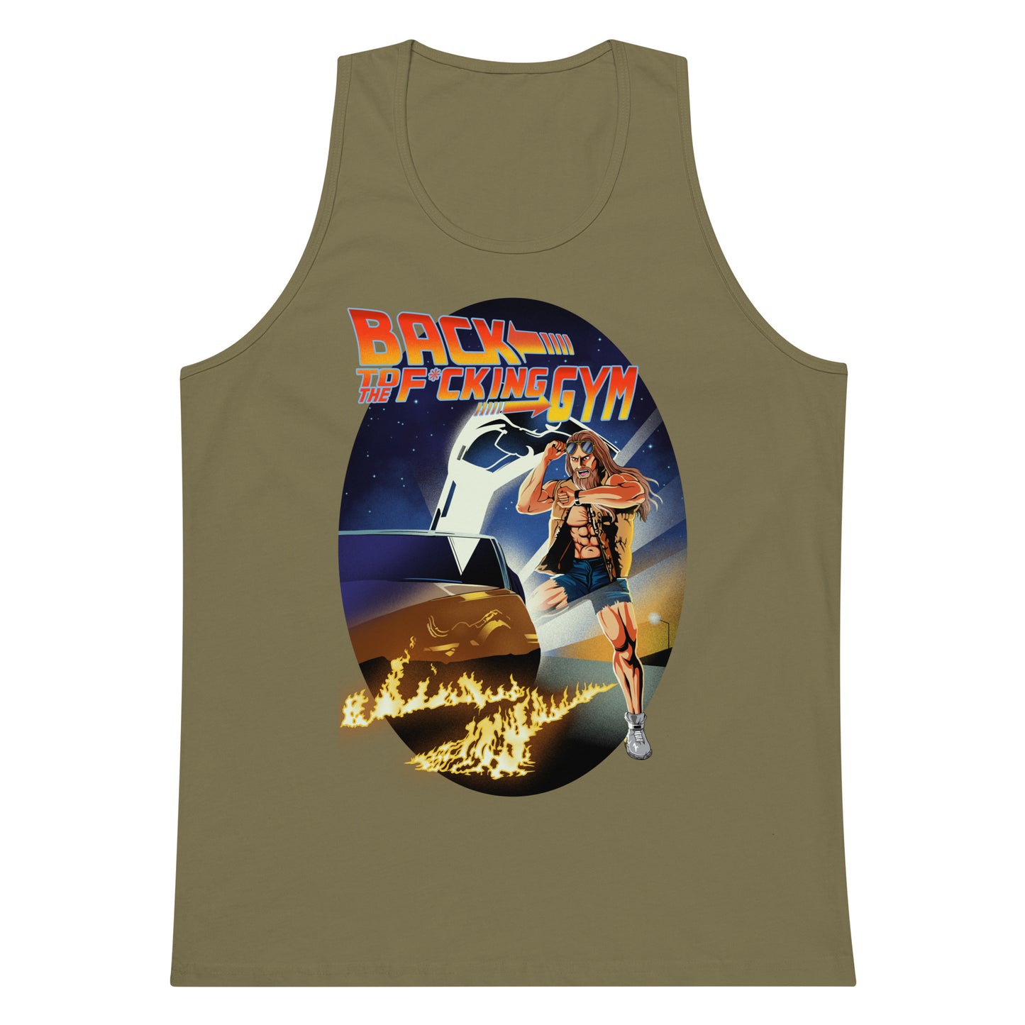 Back To The F*cking Gym (Image) Men’s Premium Tank Top