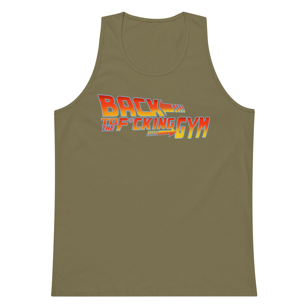 Back To The F*cking Gym (Logo) Men’s Premium Tank Top