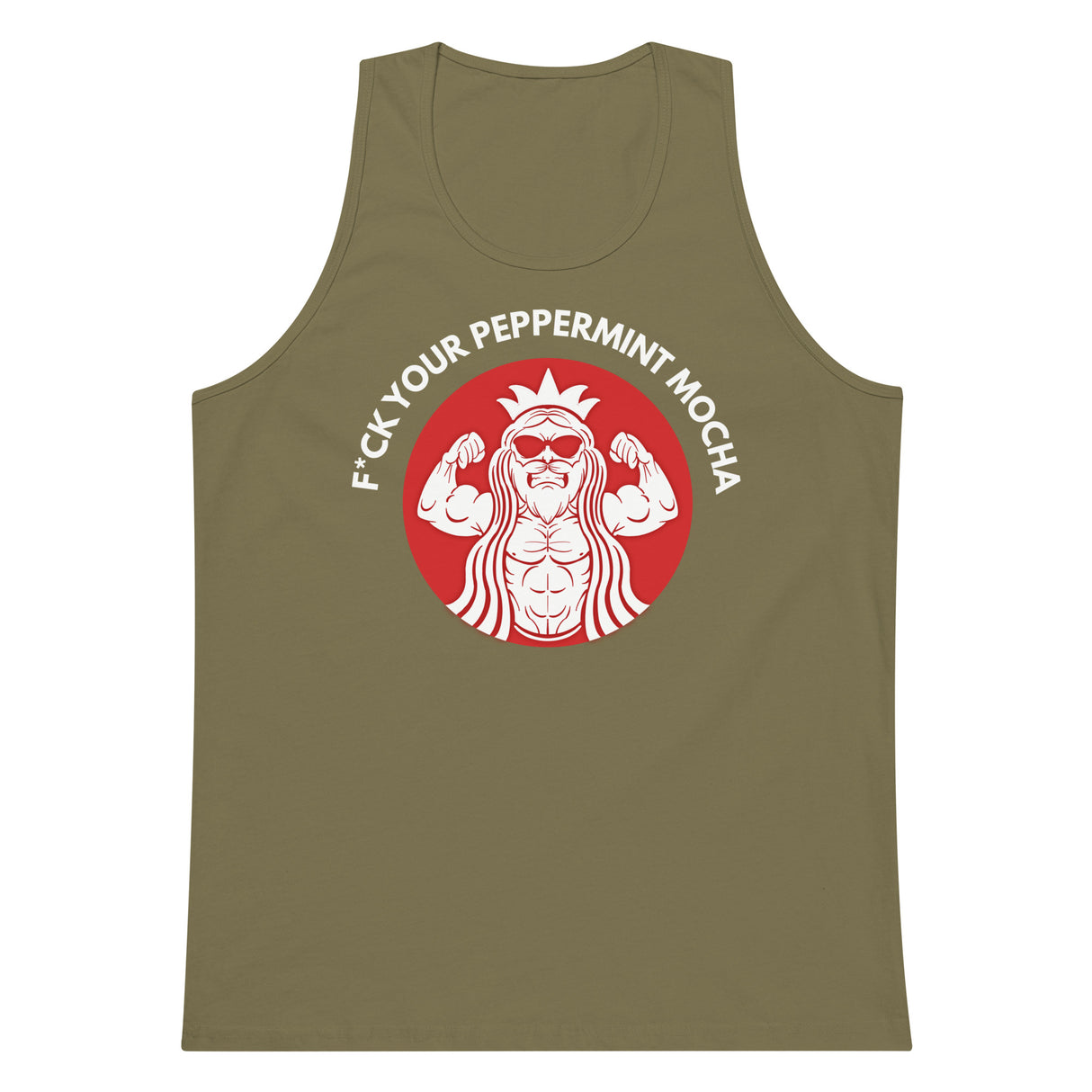F*ck Your Peppermint Mocha (Red) Premium Tank Top