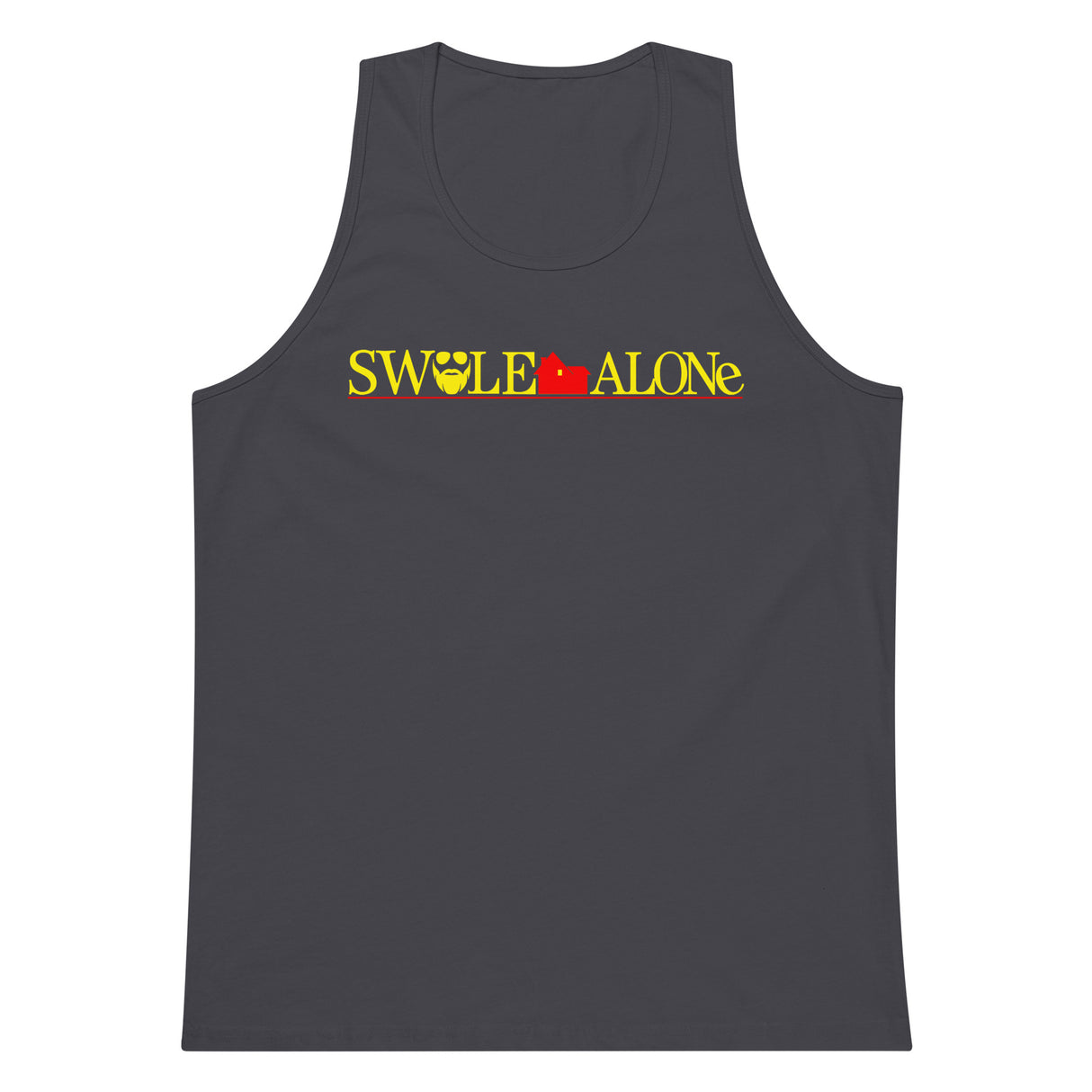 Swole Alone (Logo) Premium Tank Top