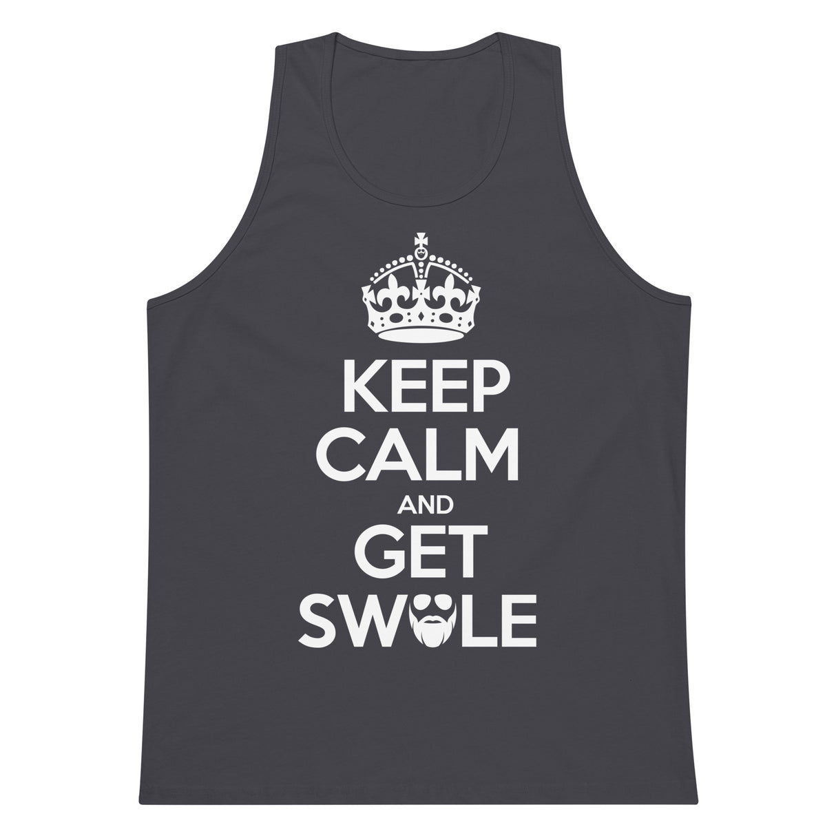 Keep Calm And Get Swole Men’s Premium Tank Top