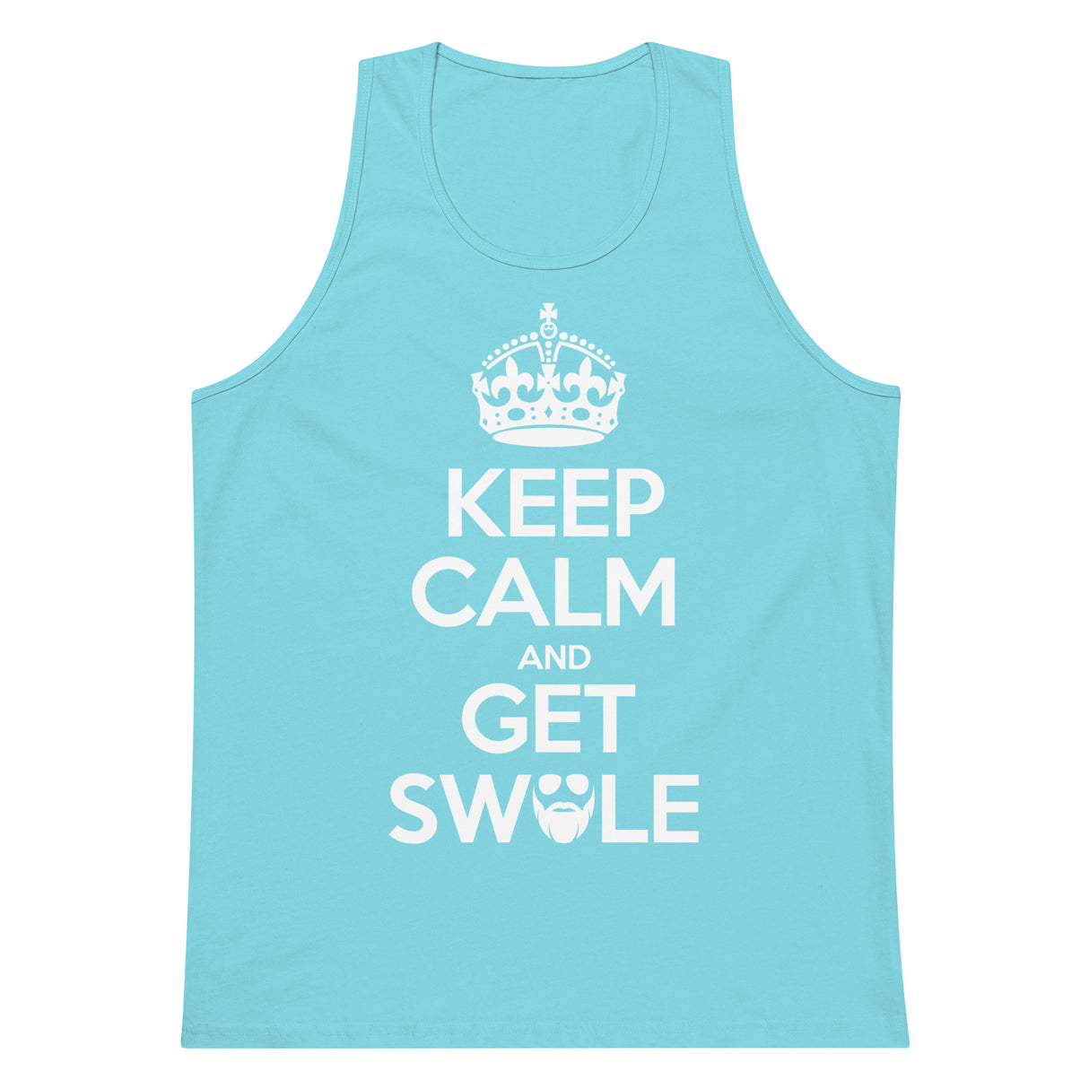 Keep Calm And Get Swole Men’s Premium Tank Top
